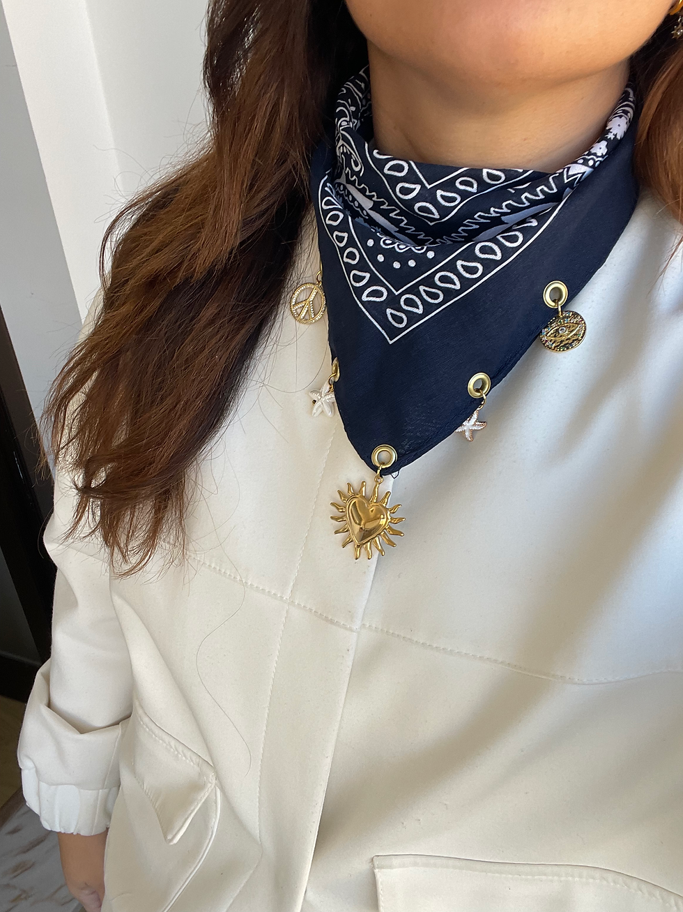 Miniatura: BANDANA BIJOU - AZUL ESCURO
