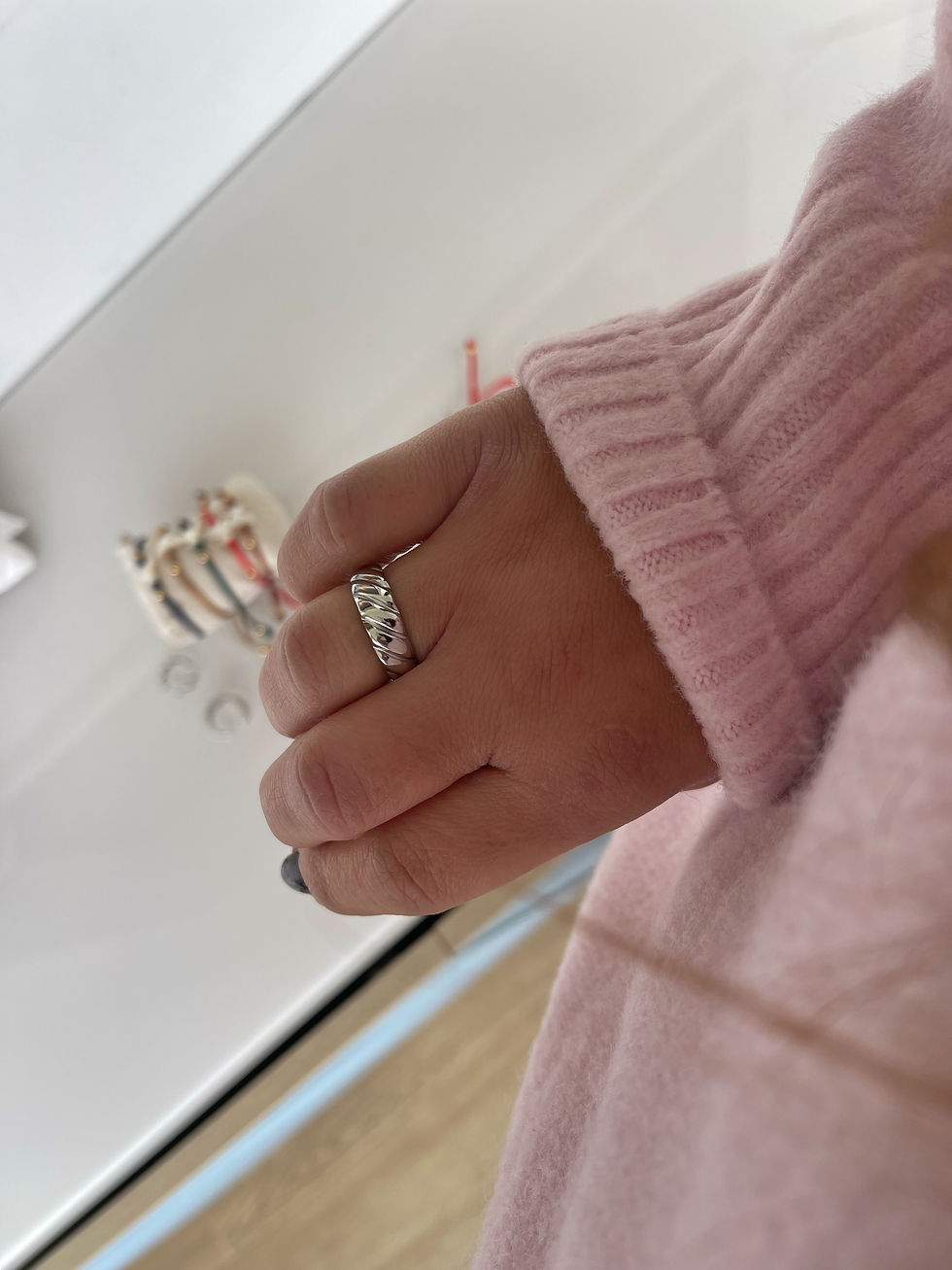 Miniatura: Anel CROISSANT SILVER