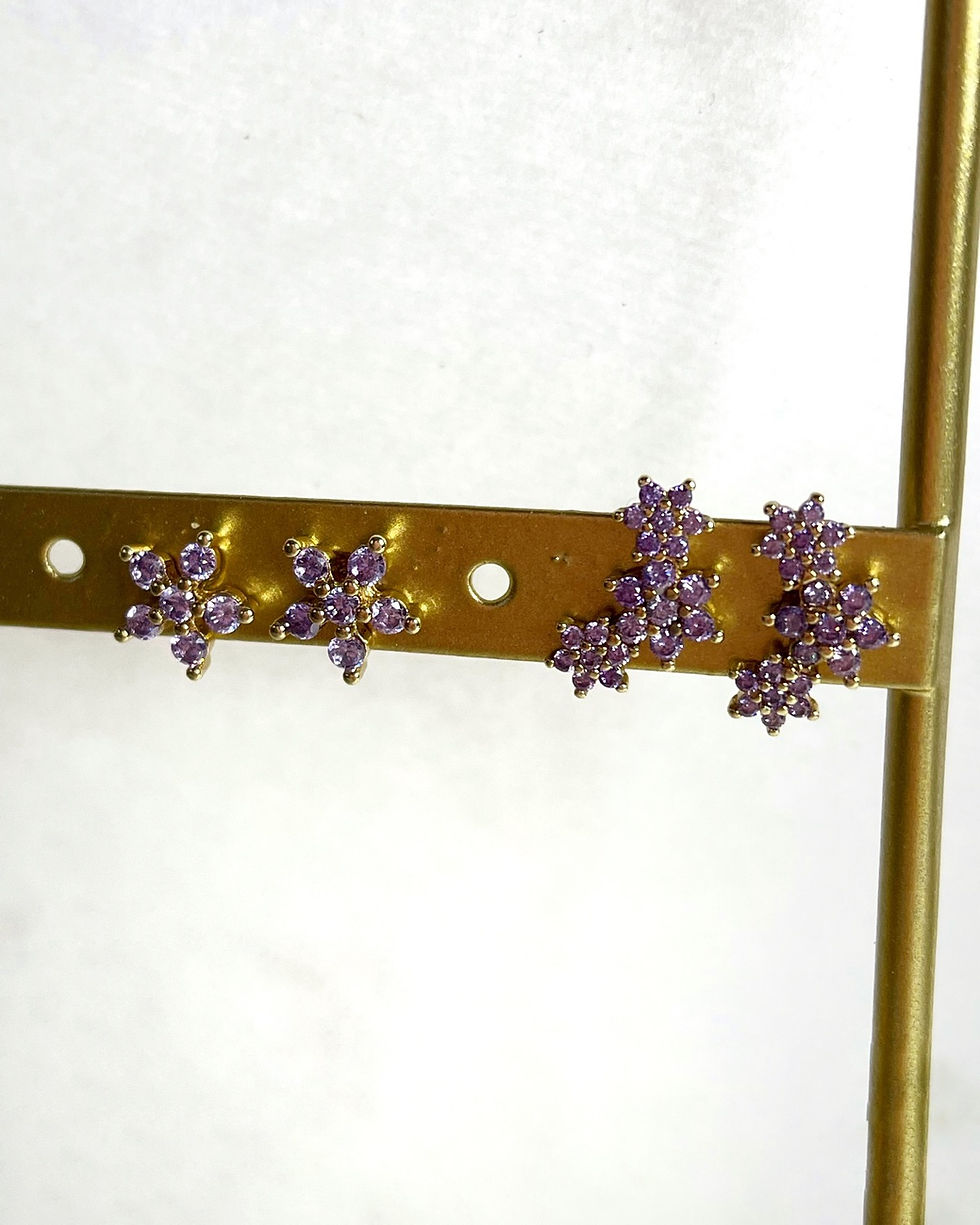 Miniatura: Brincos HORTENCIA GOLD