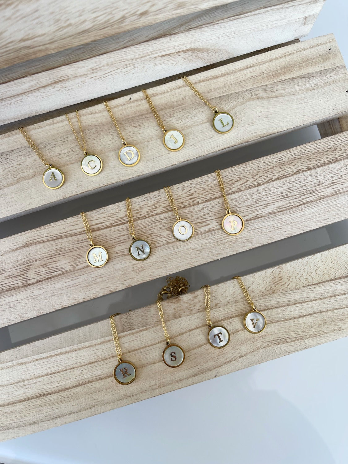 Collier ALMA GOLD avec initiale