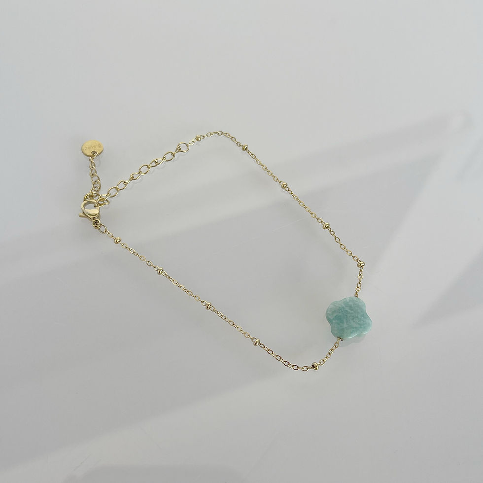 Miniature : Bracelet TRÈFLES TURQUOISE