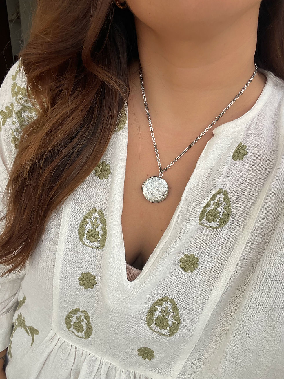 Miniature : Colar RELICARIO REDONDO SILVER