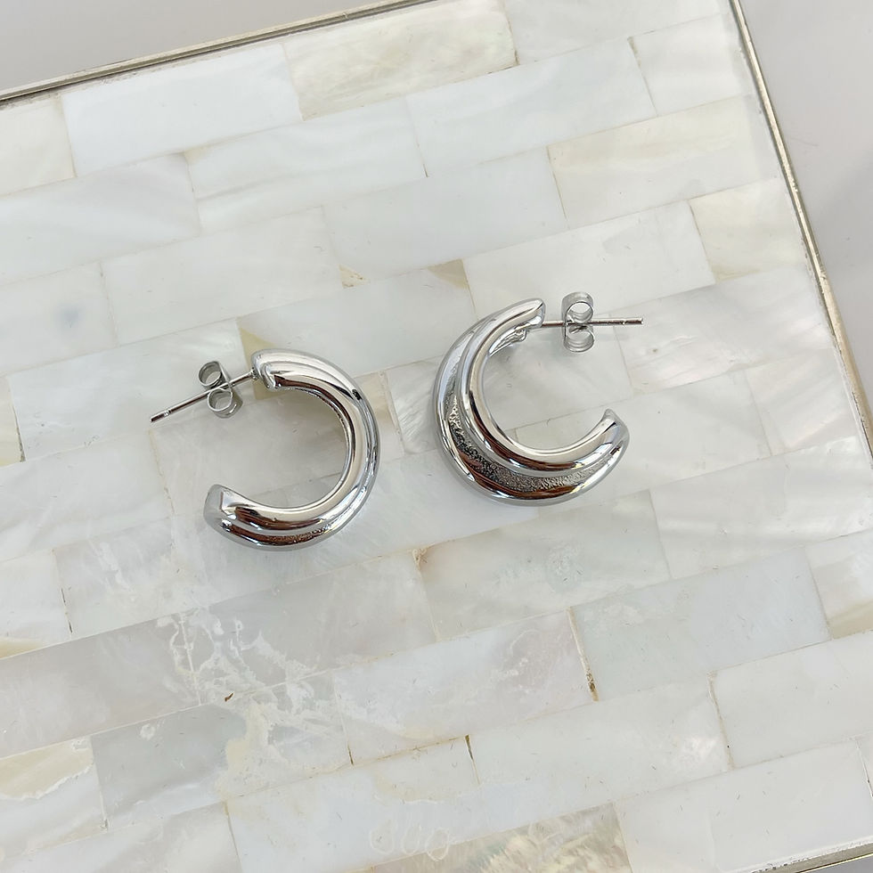 Miniature : Boucles d'oreilles DOUBLE SILVER
