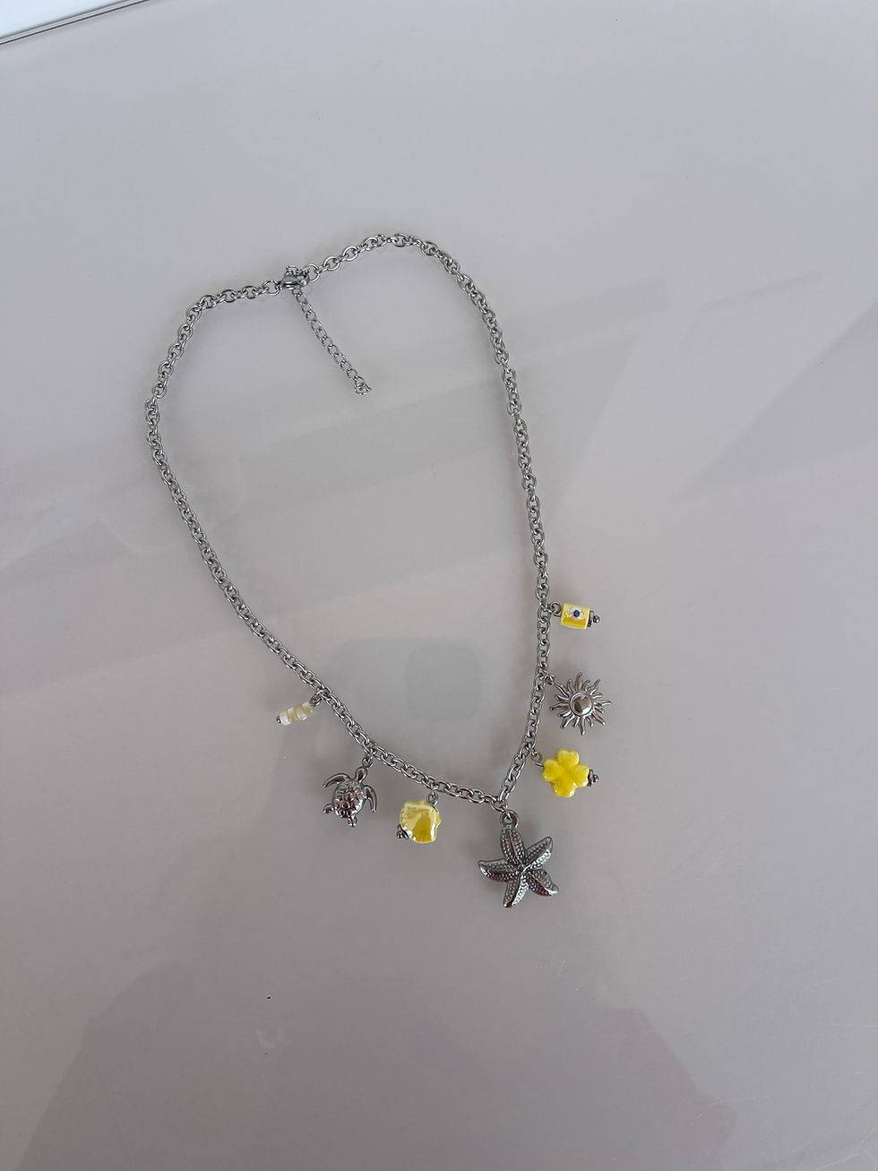 Miniatura: Colar Charm YELLOW SILVER