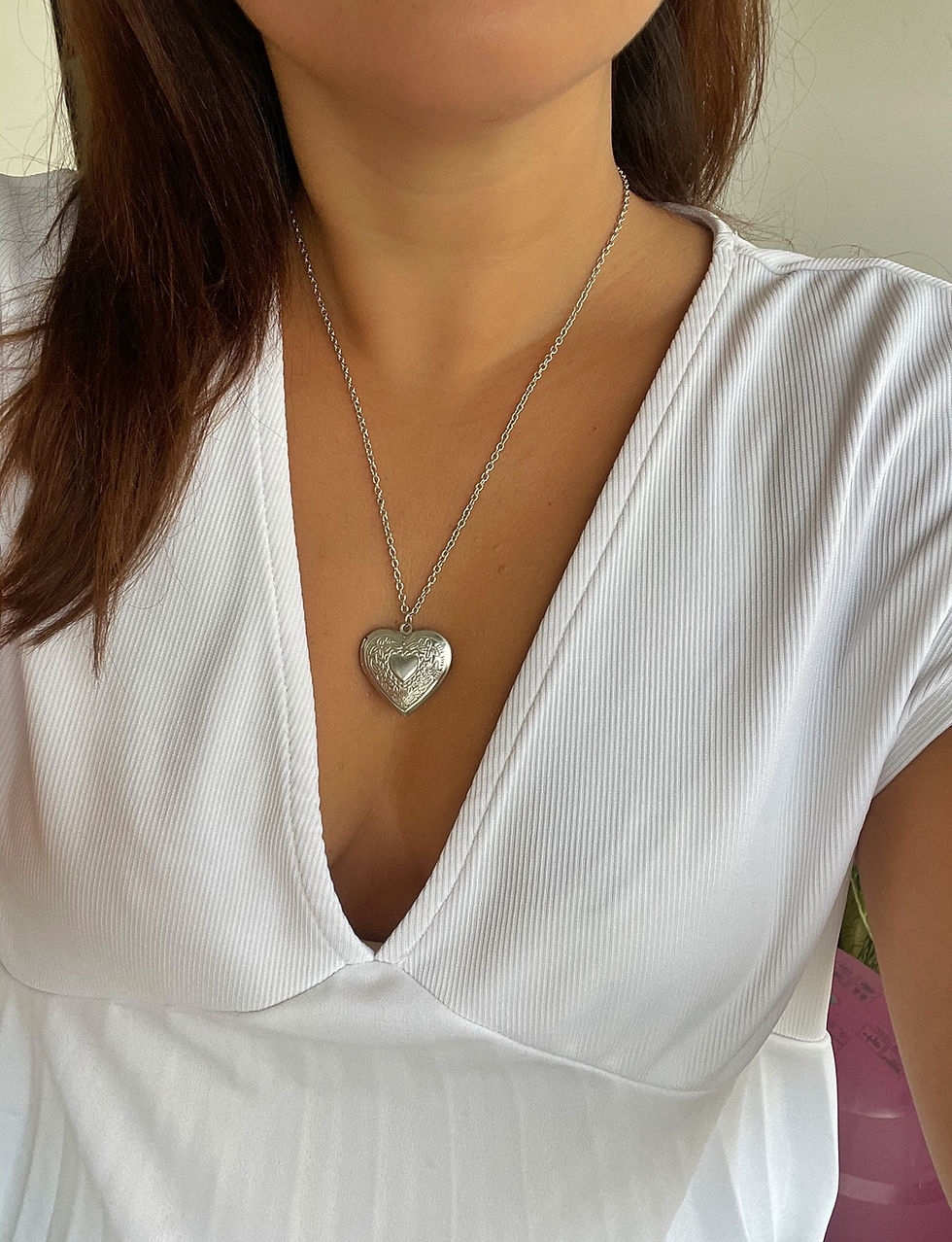 Miniatura: Colar RELICARIO SILVER