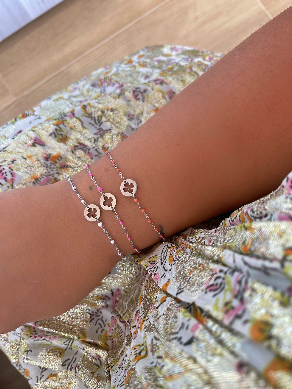 Thumbnail: VERANO SILVER Bracelet (Clover)