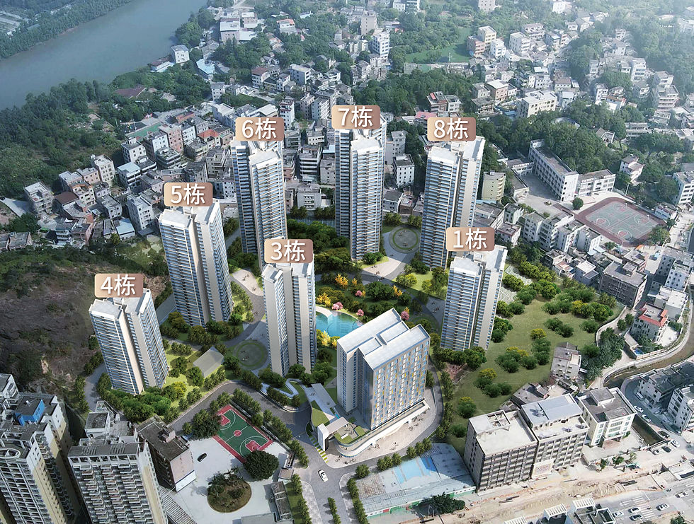 粵海·壹桂府與虎頭山公園隔河相望,媽廟河、淡澳河雙河玉帶環腰,風光旖旎,帶來財富和吉祥的地形與環境格局,在大灣區輕鬆享受香港半山豪宅級風景。