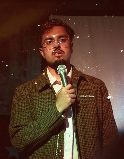 Rajab Mahmood presenting