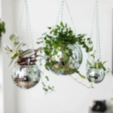 Jardinière boule disco
