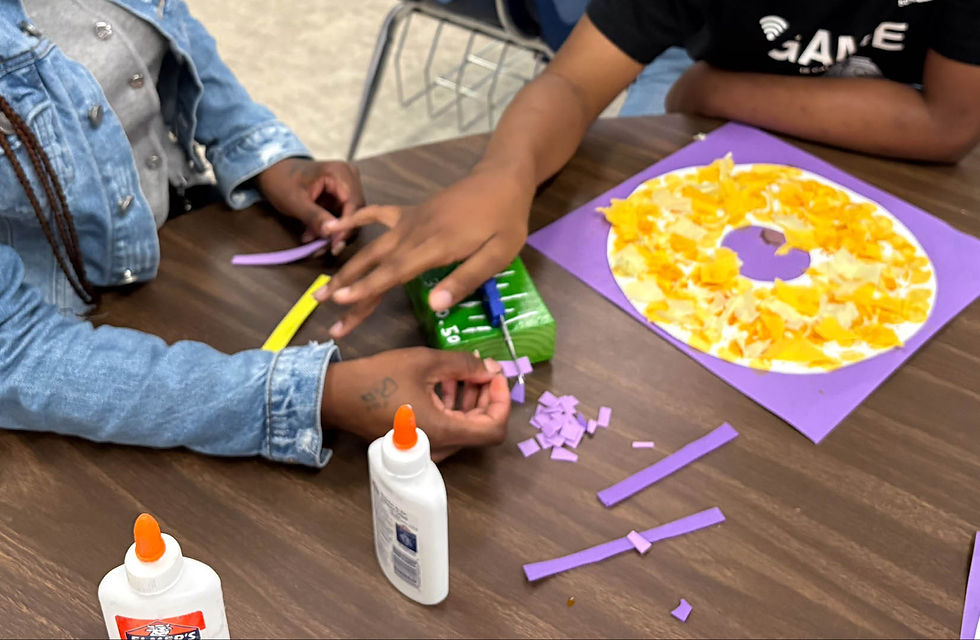 Kaylin Anderson from Girl Scout Troop 383 Girl Scout Silver Award Project made Adaptive Scissors to help exceptional students with paper cutting.