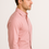 Thumbnail: Men’s solid pink long sleeve slim fit cotton formal shirt – side view