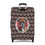 Thumbnail: Stretch Luggage Cover Boxer Dog with Roses on Black and Gray Pinstripe - 3 Sizes