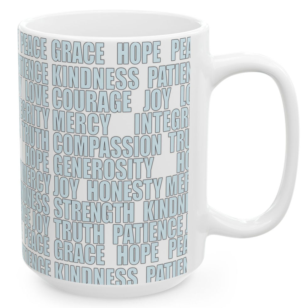 Thumbnail: Uplifted Peaceful Christian Cowgirl Western White Ceramic Mug - 11oz or 15oz