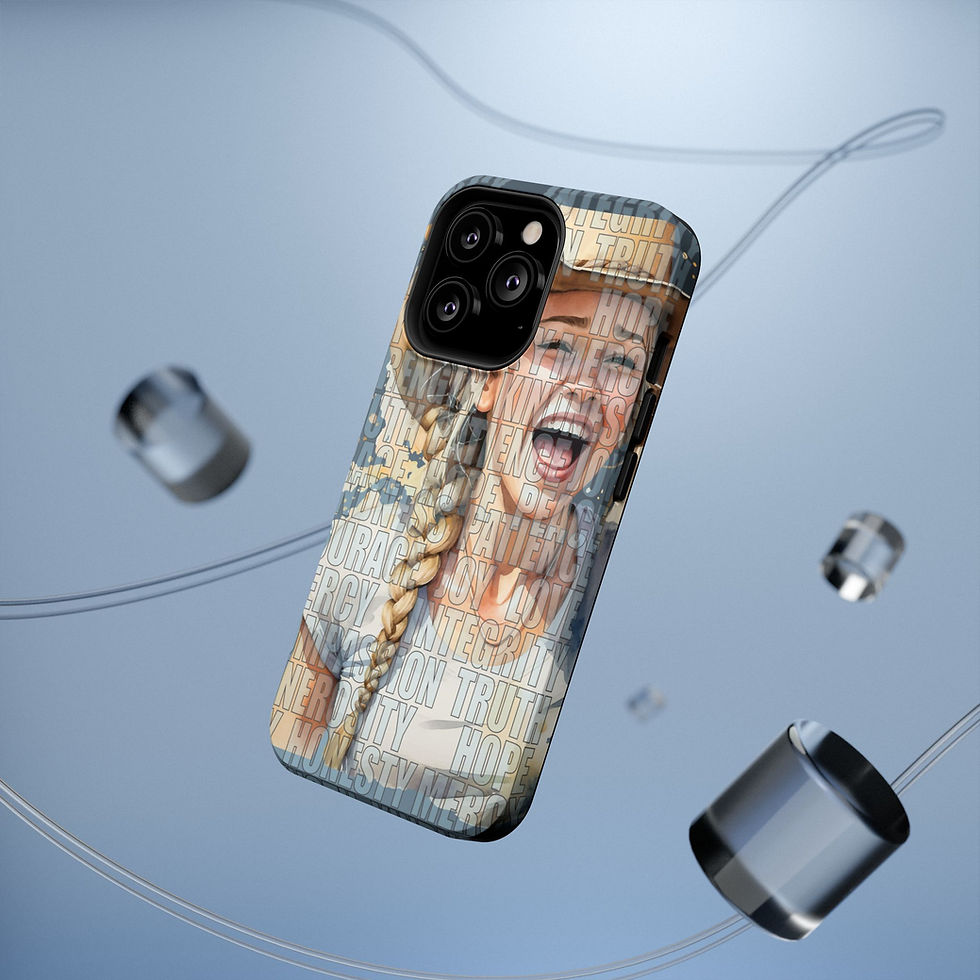 Thumbnail: Happy Laughing Blond Cowgirl Impact-Resistant iPhone & Galaxy Phone Cases