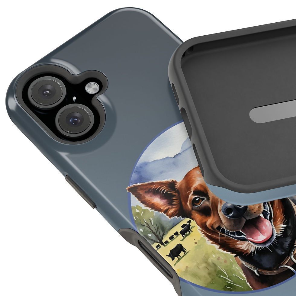 Thumbnail: Red Heeler Cattle Dog #talkherdytome MagSafe® Compat Impact-Resistant Cases