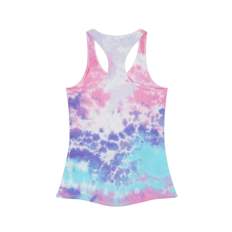 Thumbnail: Sun's Out Tongue's Out Tie Dye Racerback Tank Top - 2 Color Options