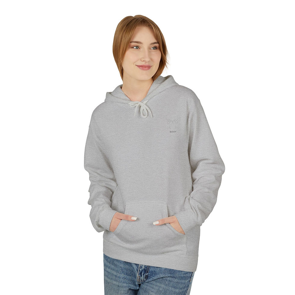 Thumbnail: Ride Bareback Horseback Riding Graphic Midweight Softstyle Fleece Hoodie