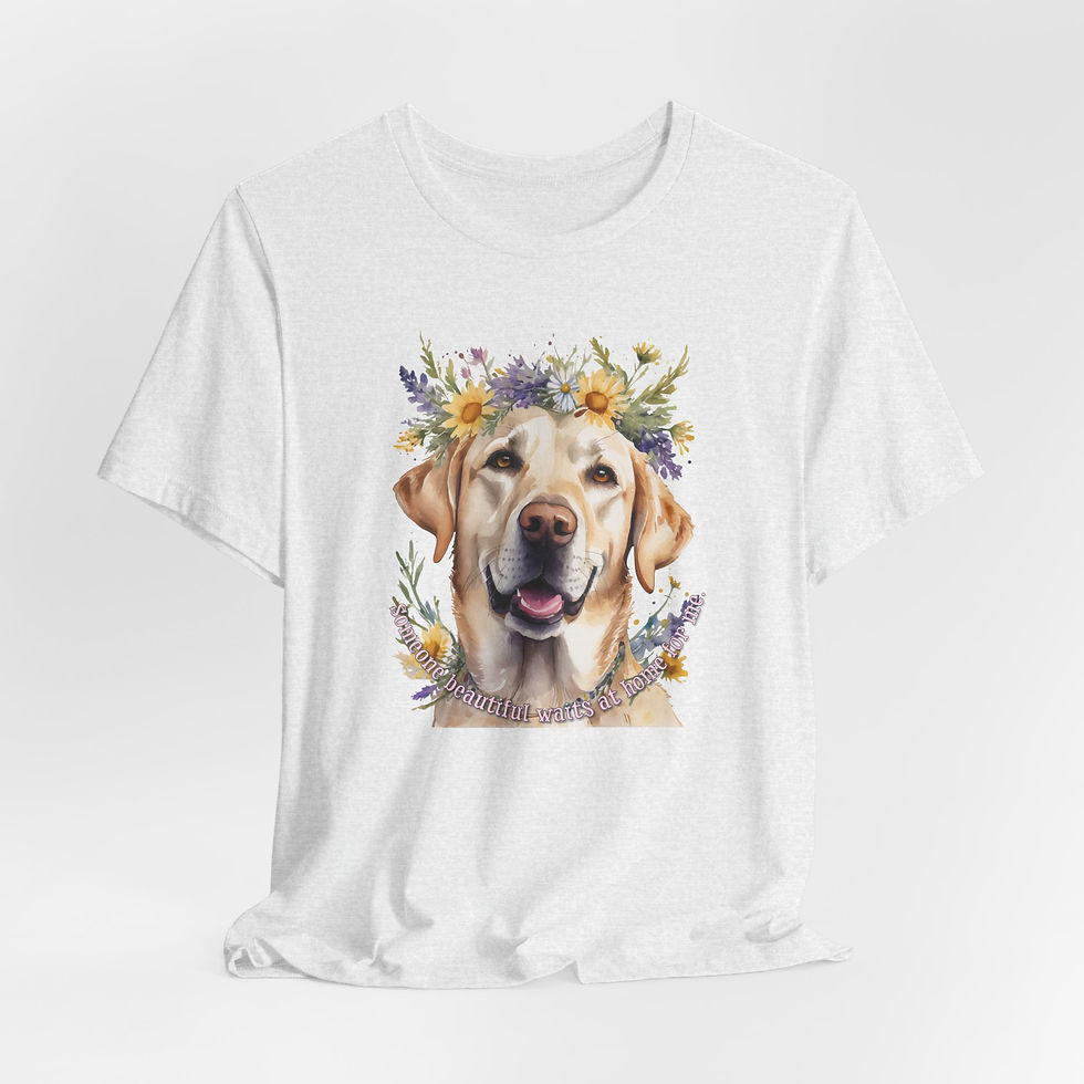 Thumbnail: Someone Beautiful Waits at Home Yellow Lab Jersey Tee - 6 Colors - XS - 4X
