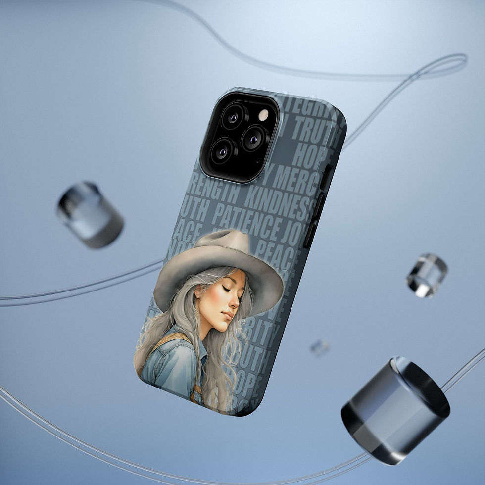 Thumbnail: Peaceful Cowgirl Western Virtues Values Impact-Resistant Phone Cases