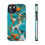 Thumbnail: Teal, Orange, and White Paint High School College Professional Sports Phone Case