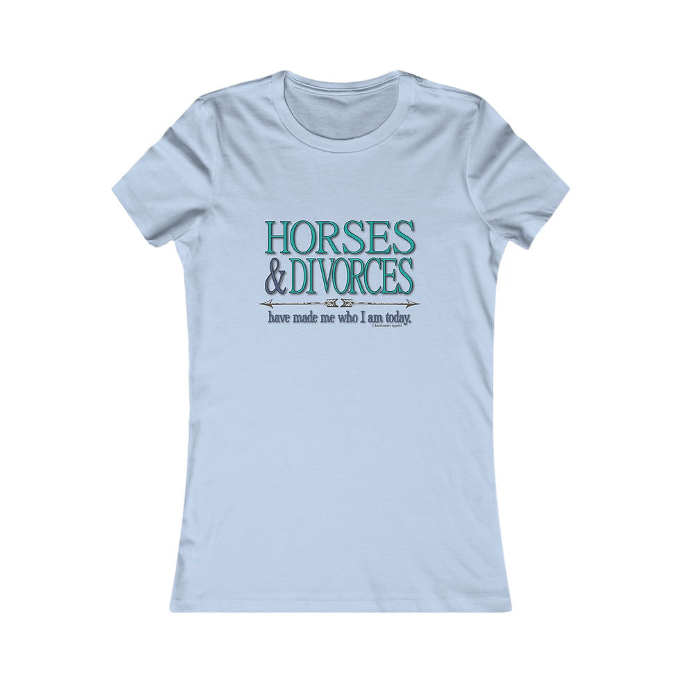 Thumbnail: Horses & Divorces Fashion Fitted T-shirt - 5 Color Options