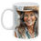 Thumbnail: Uplifted Mature Smiling Cowgirl Western White Ceramic Mug - 11 oz. or 15 oz.