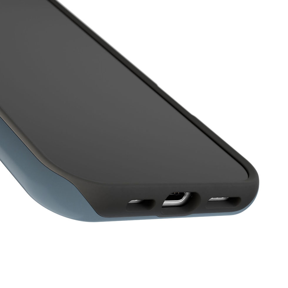 Thumbnail: iPhone 16. Close up of microphone and optional charger port.
