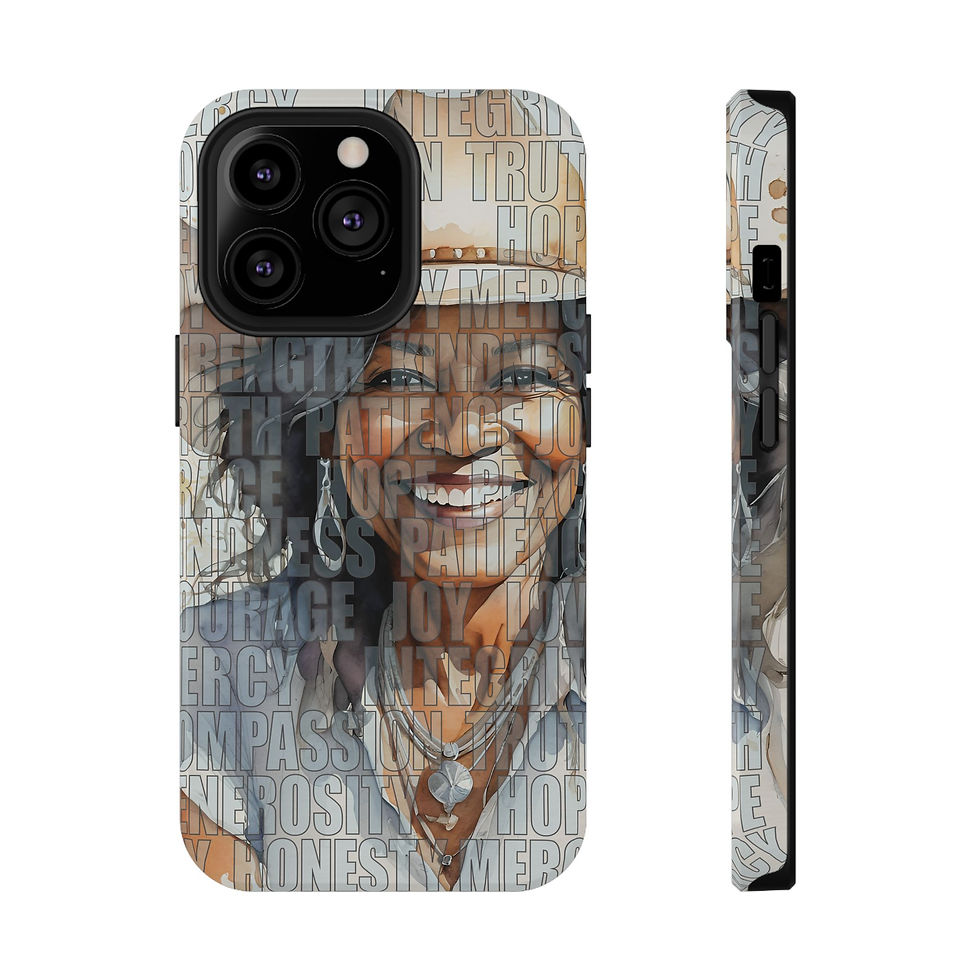 Thumbnail: Wise, Smiling Black Cowgirl Western Values Impact-Resistant Phone Cases