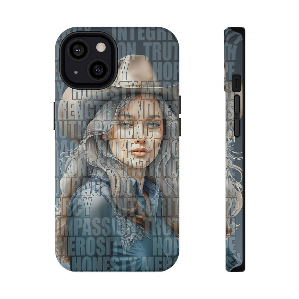 Thumbnail: Beautiful Cowgirl Western Values Impact-Resistant Phone Cases iPhone and Galaxy