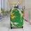 Thumbnail: Luggage Cover — Green & Yellow Marble Travel Protector