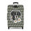 Thumbnail: Black and White Boxer Dog with Daisies Luggage Cover