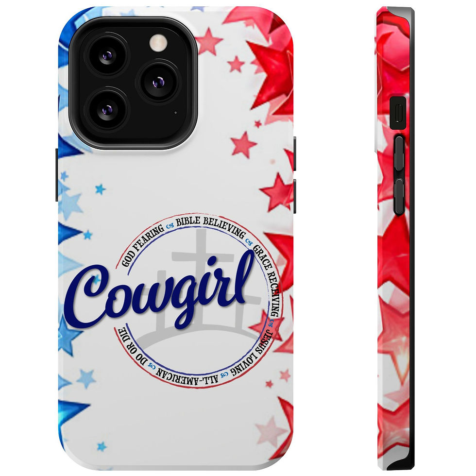 Thumbnail: iPhone 13 Pro. Celebrate both your love of Christ and your Patriotic Spirit with our new magnetic cell phone cases.