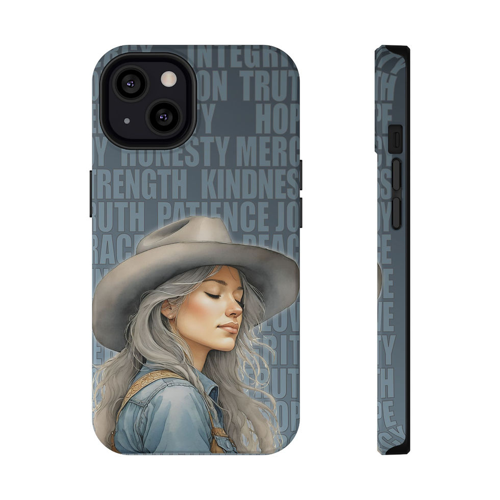 Thumbnail: Peaceful Cowgirl Western Virtues Values Impact-Resistant Phone Cases