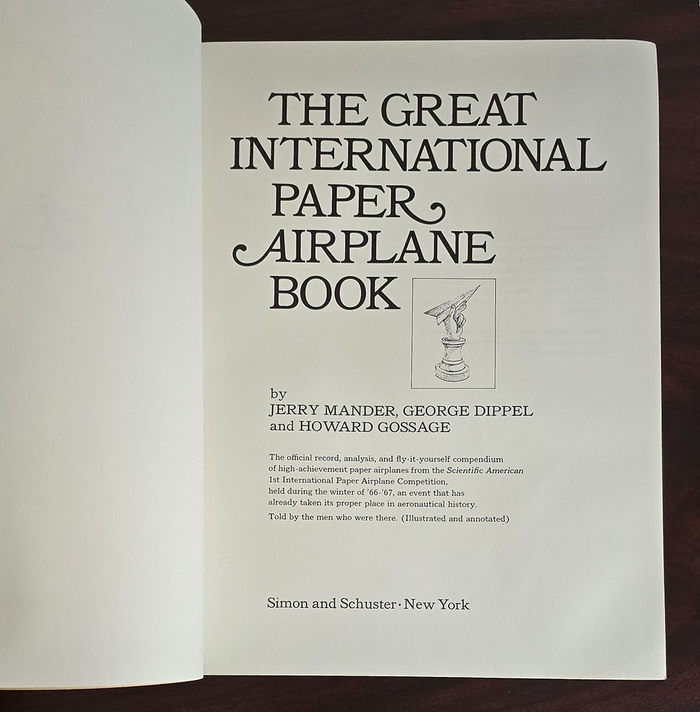 Thumbnail: The Great International Paper Airplane Book by Mander, Dippel, and Gossage 1967