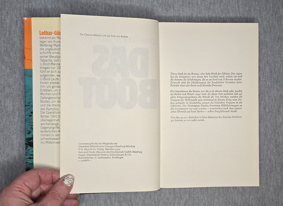 Thumbnail: Das Boot by Lothar-Gunther Buchheim, 1973, German Edition