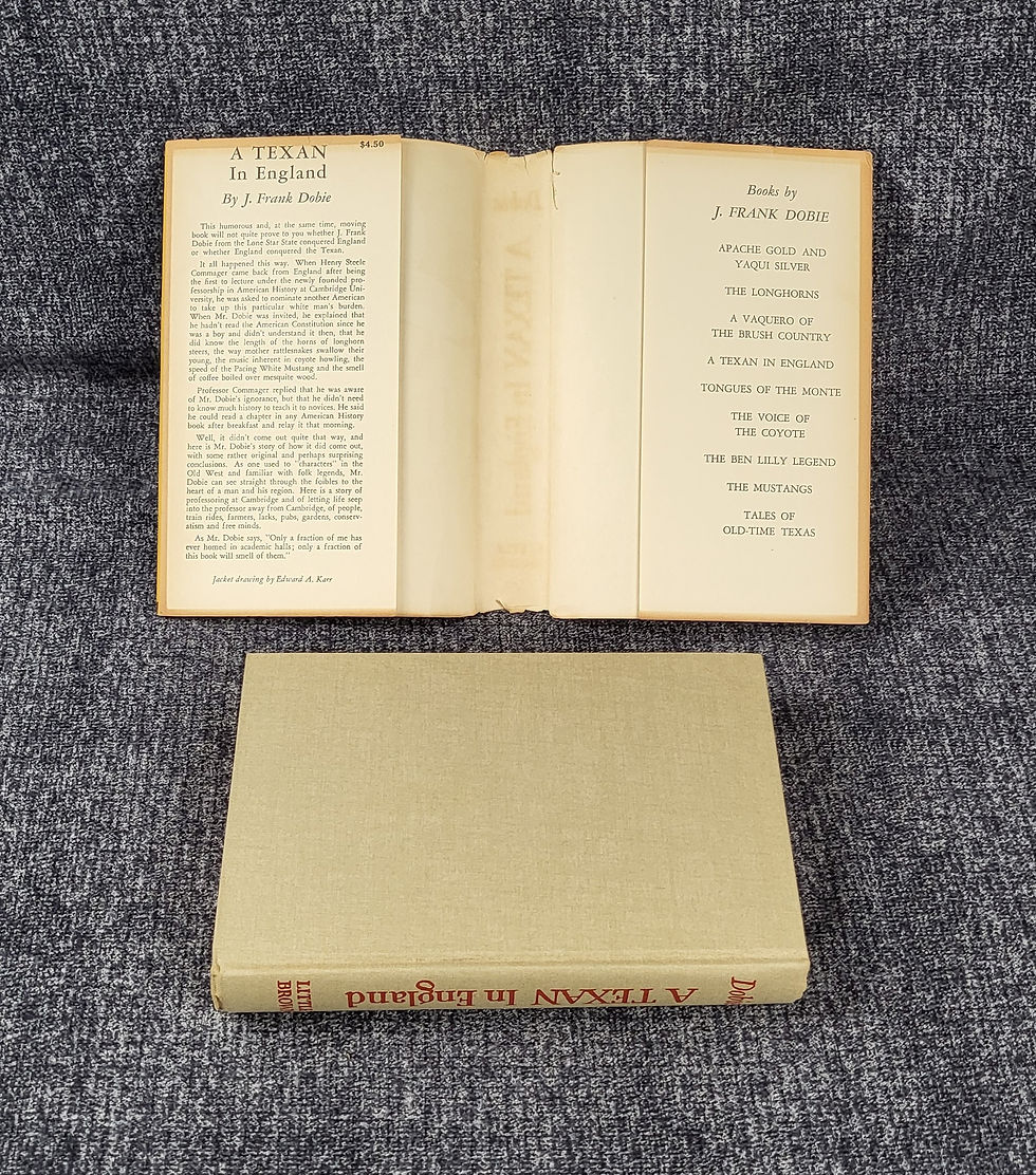 Thumbnail: A Texan In England by J. Frank Dobie, 1945.