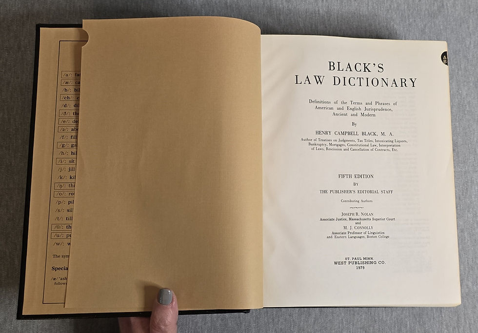 Thumbnail: Black's Law Dictionary Special Deluxe Fifth Edition by Henry Black 1979