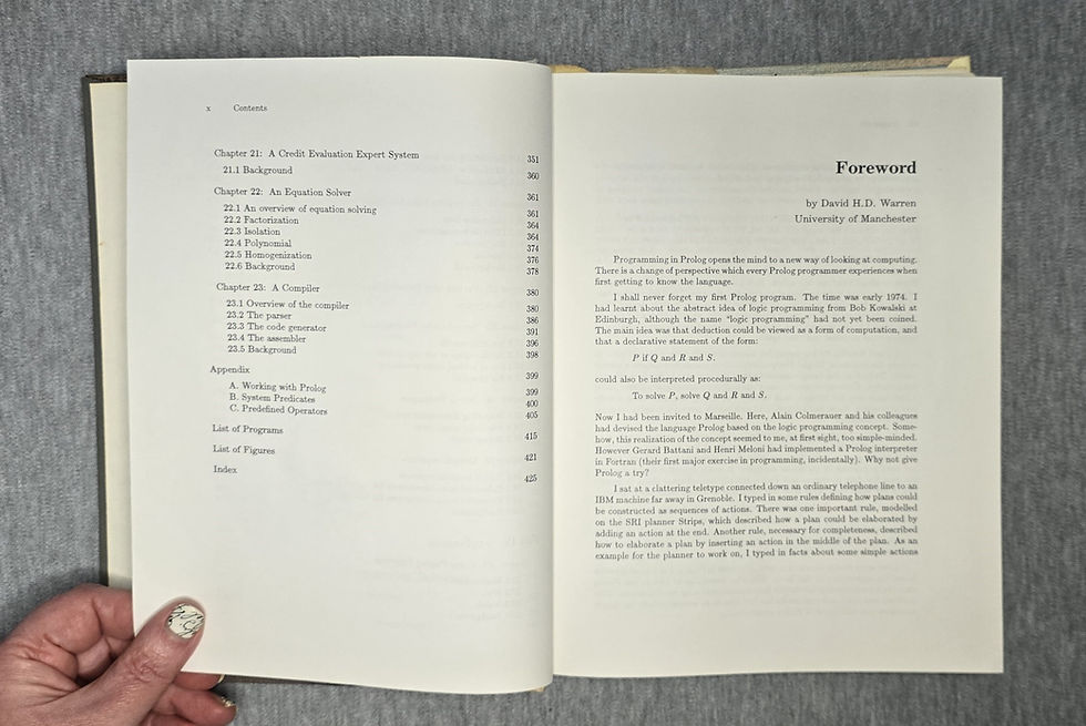 Thumbnail: The Art Of Prolog by Leon Sterling & Ehud Shapiro, 1987.