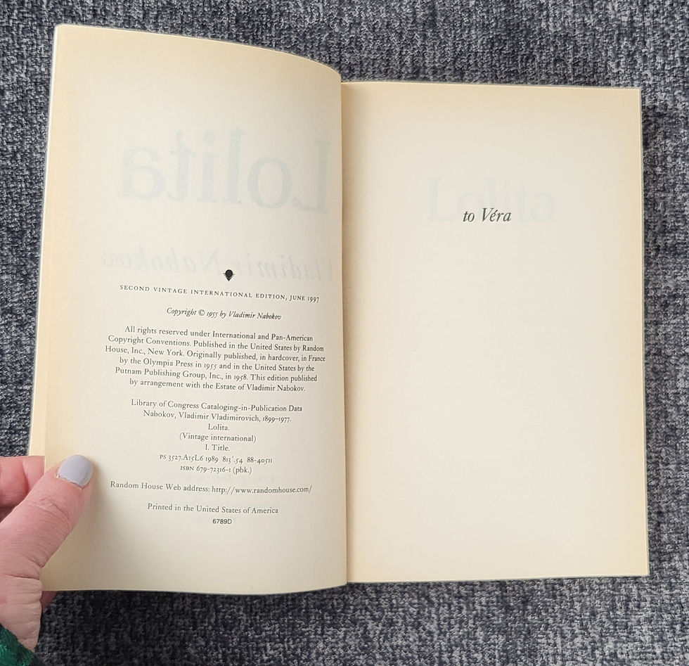 Thumbnail: Lolita by Vladimir Nabokov, 1997.