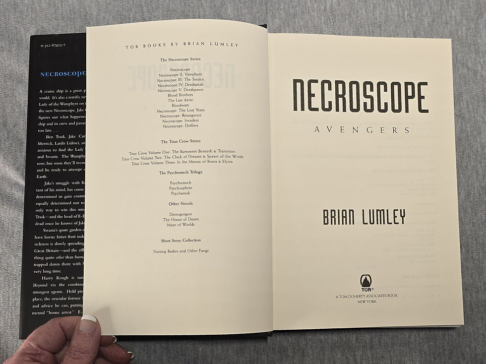 Thumbnail: Necroscope Invaders, Defilers & Avengers (E-Branch Trilogy) by Brian Lumley.