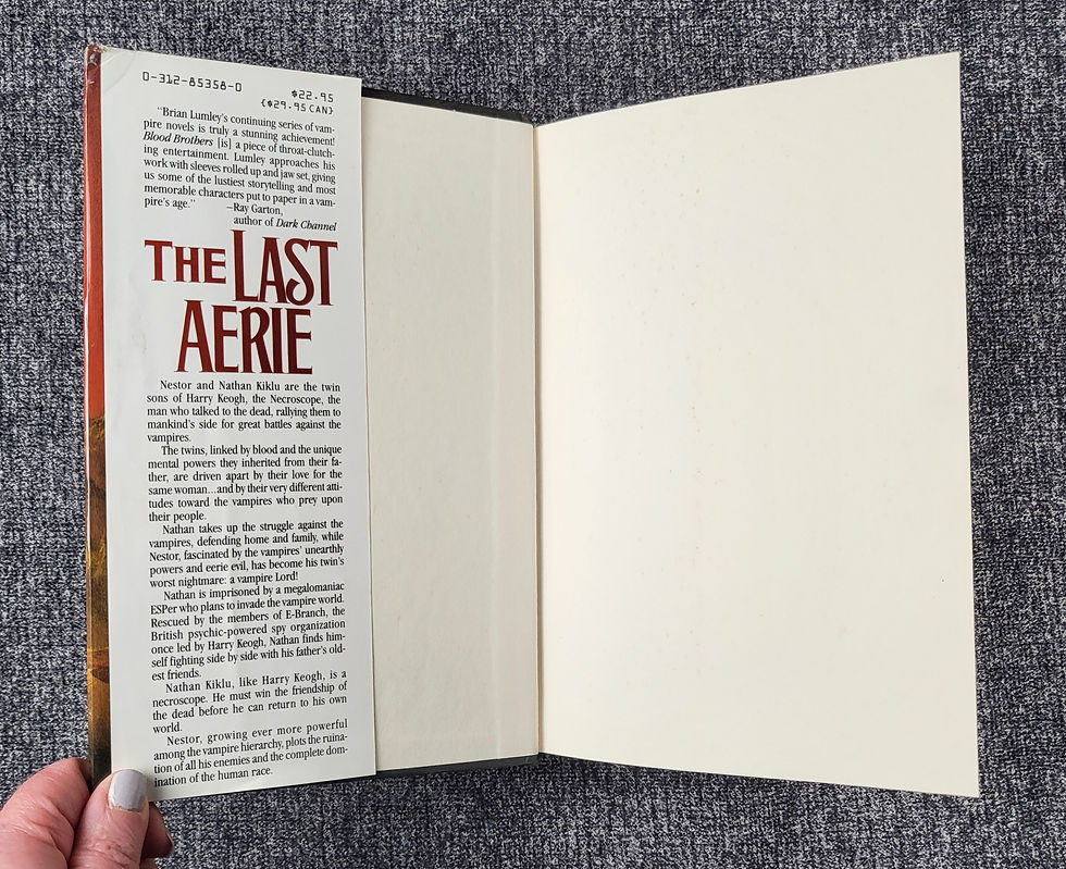 Thumbnail: The Last Aerie by Brian Lumley, 1993. First Edition, First Printing.
