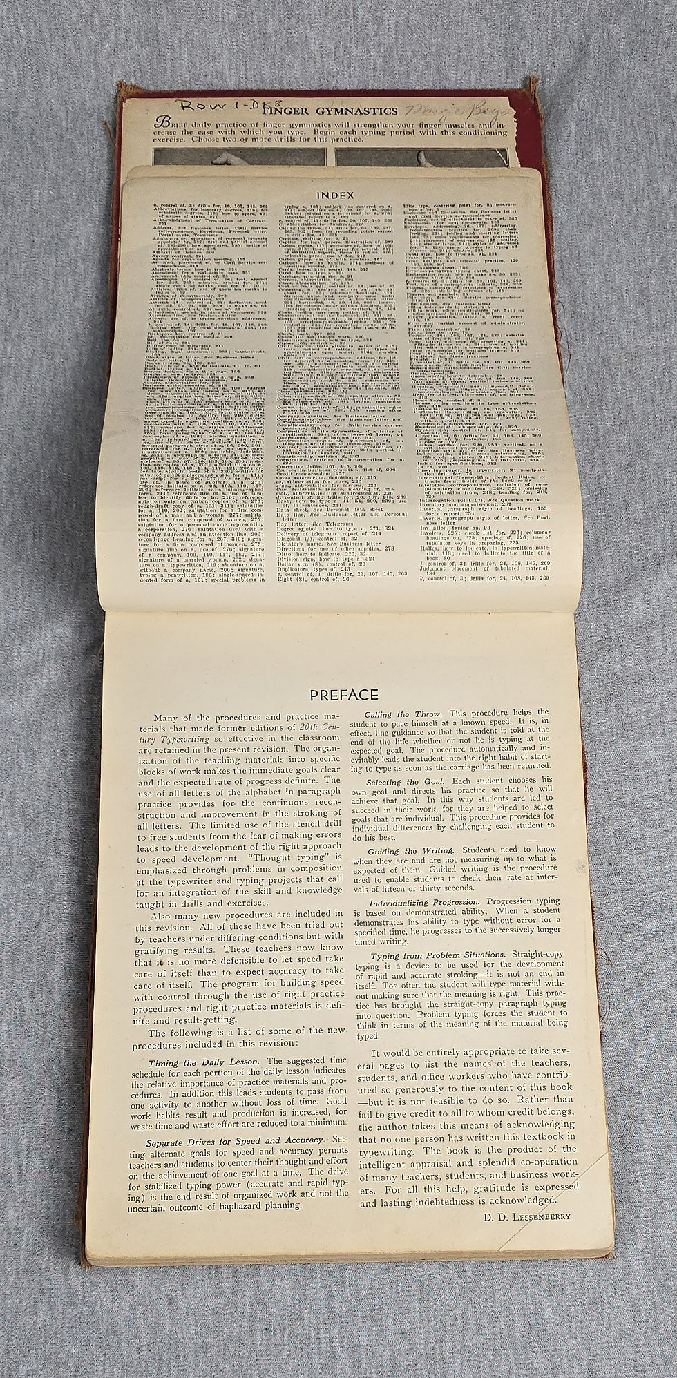 Thumbnail: 20th Century Typewriting by D. D. Lessenberry, 1942.