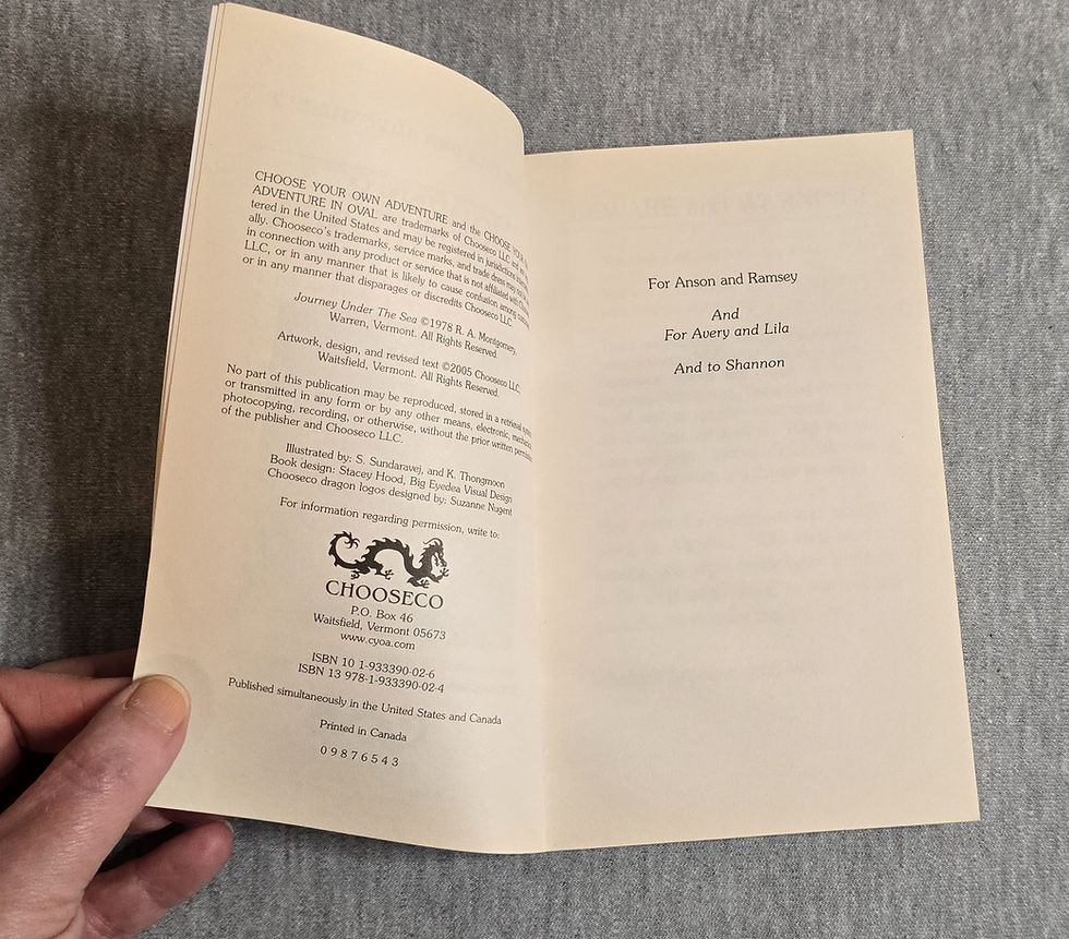 Thumbnail: Choose Your Own Adventure: Journey Under The Sea by R. A. Montgomery