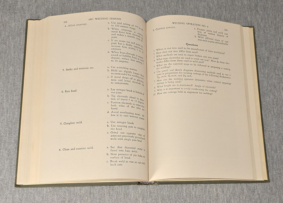 Thumbnail: Arc Welding Lessons by Harold L. Kugler, 1965.