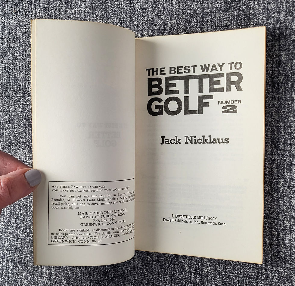 Thumbnail: The Best Way to Better Golf 2 by Jack Nicklaus, 1968.