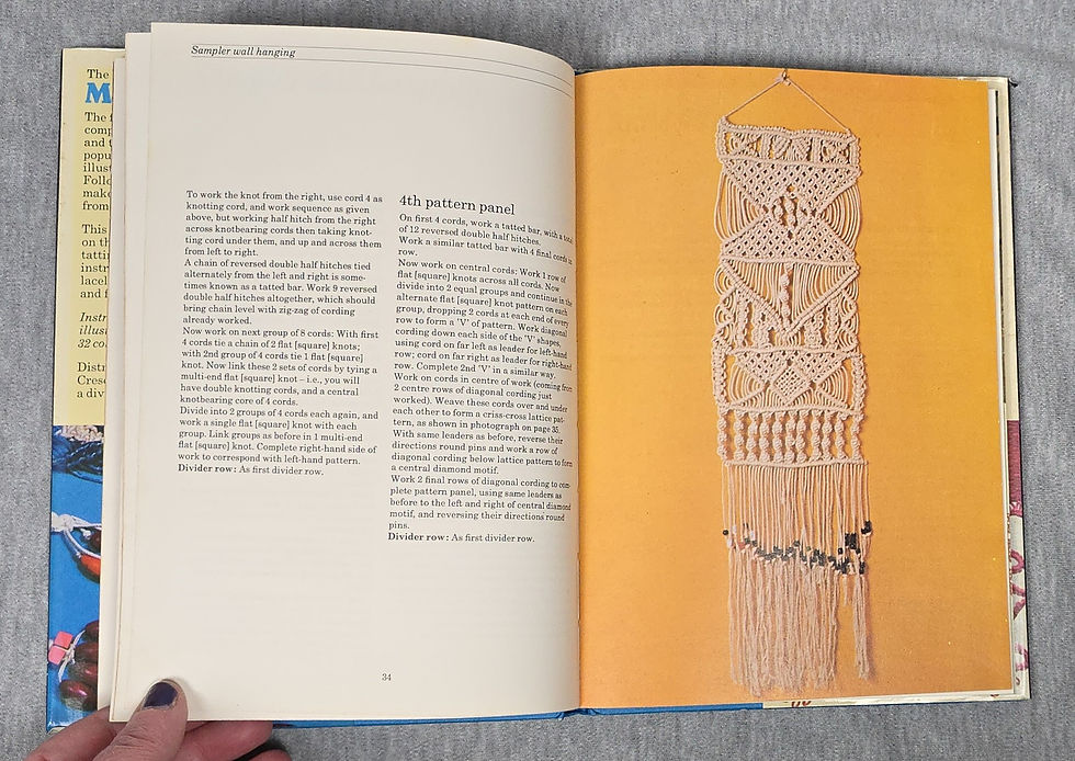 Thumbnail: The Basic Book of Macramé & Tatting by Octopus Books 1973.