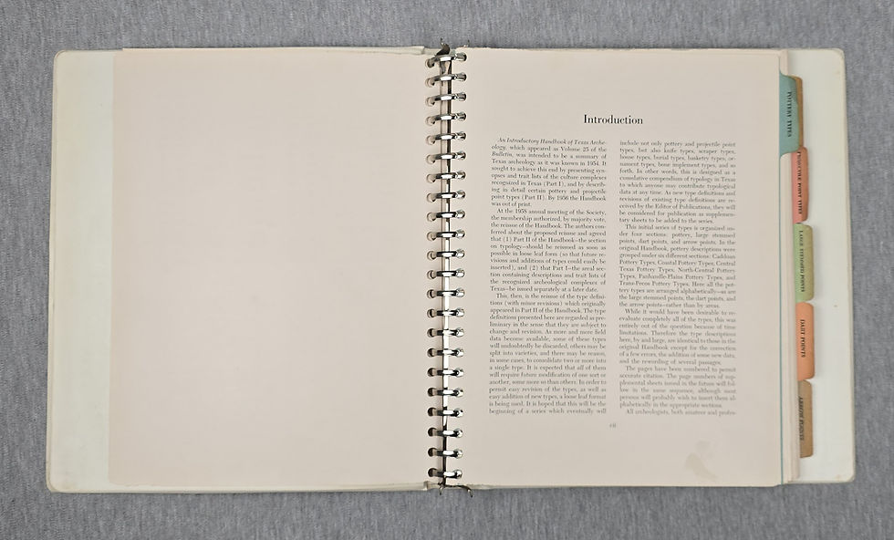 Thumbnail: Handbook of Texas Archeology Type Descriptions, 1962.