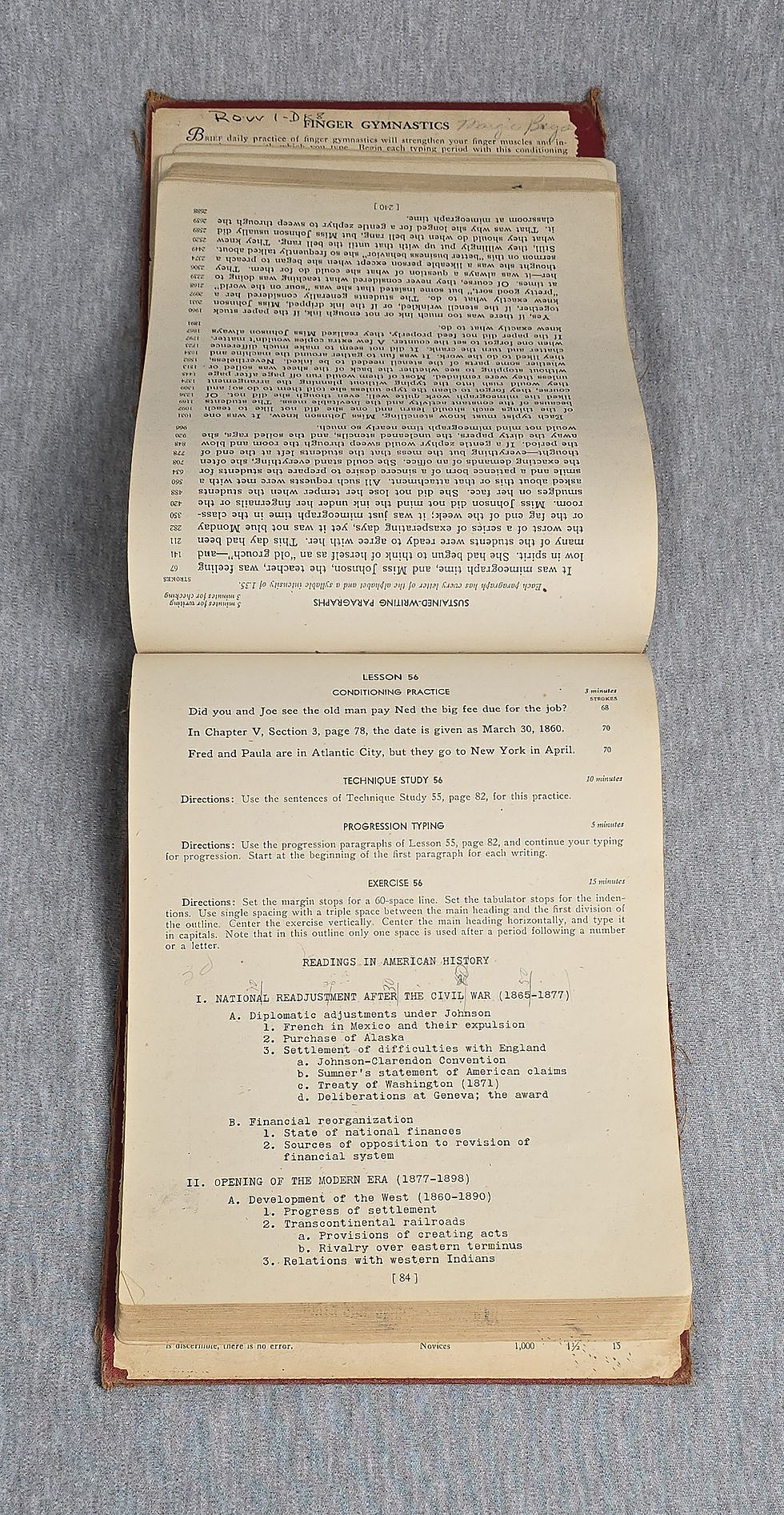 Thumbnail: 20th Century Typewriting by D. D. Lessenberry, 1942.