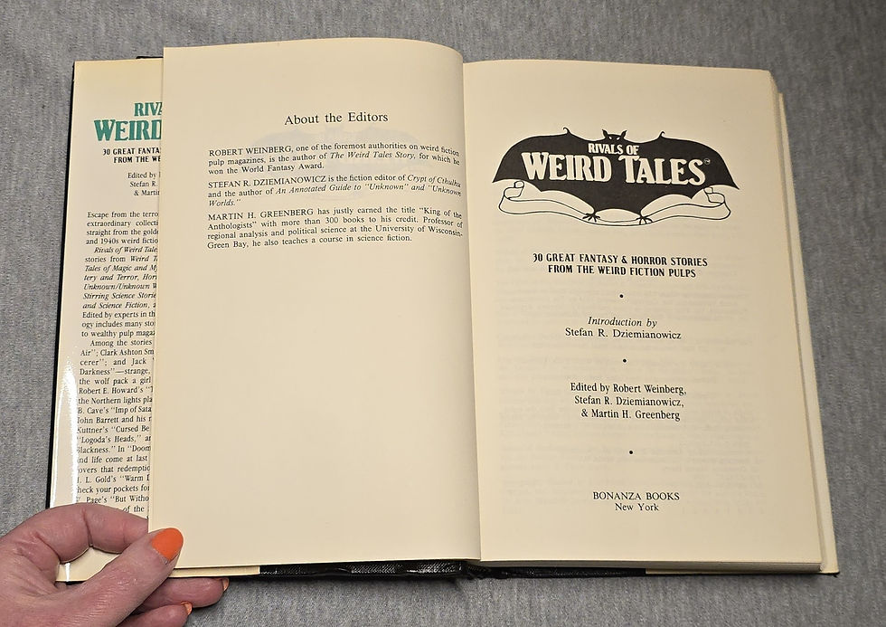 Thumbnail: Rivals of Weird Tales 30 Great Fantasy & Horror Stories, 1990.