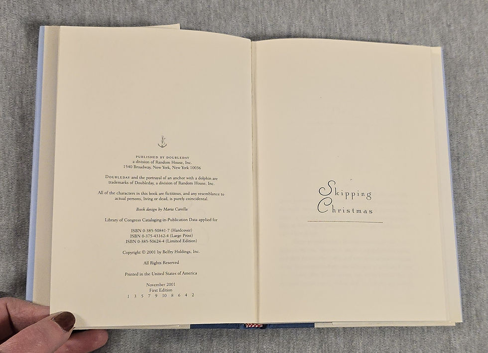 Thumbnail: Skipping Christmas by John Grisham, 2001 . First Edition, First Printing.